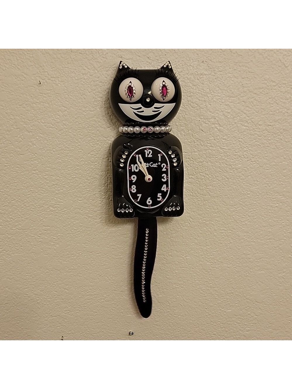 Jeweled Lady Kit-Cat Klock clock SUPER RARE - Picture 3 of 5